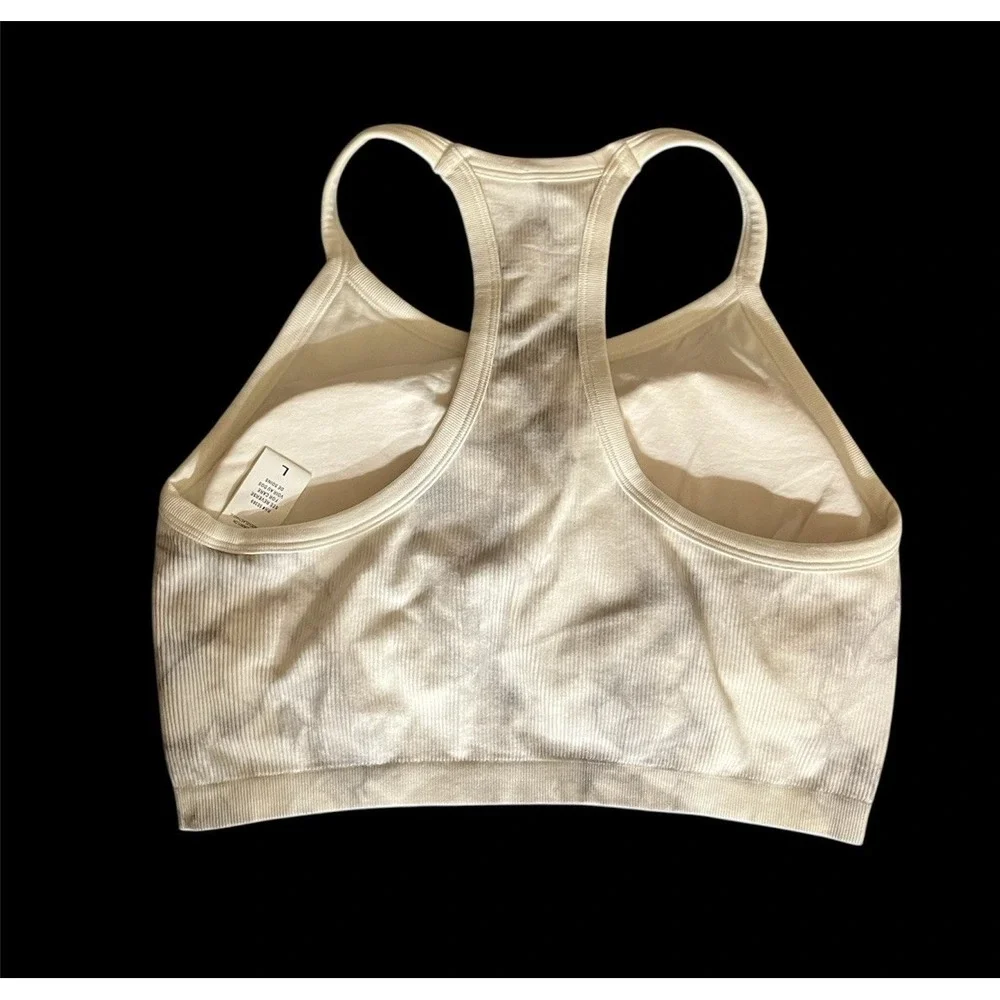 Jockey Sports Bra‎ White Tie Dye Size Large - Picture 2 of 8